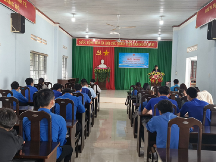 Đoàn thanh niên thị trấn Ea Drăng tổng kết công tác Đoàn, Hội năm 2021